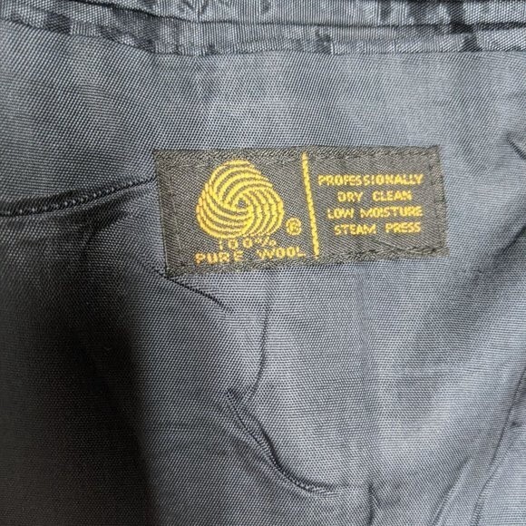 Tailored Classics by Levi Strauss Blazer Men 42R 100% Wool Two-Button Panel USA - Picture 9 of 14